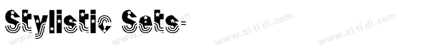 Stylistic Sets字体转换